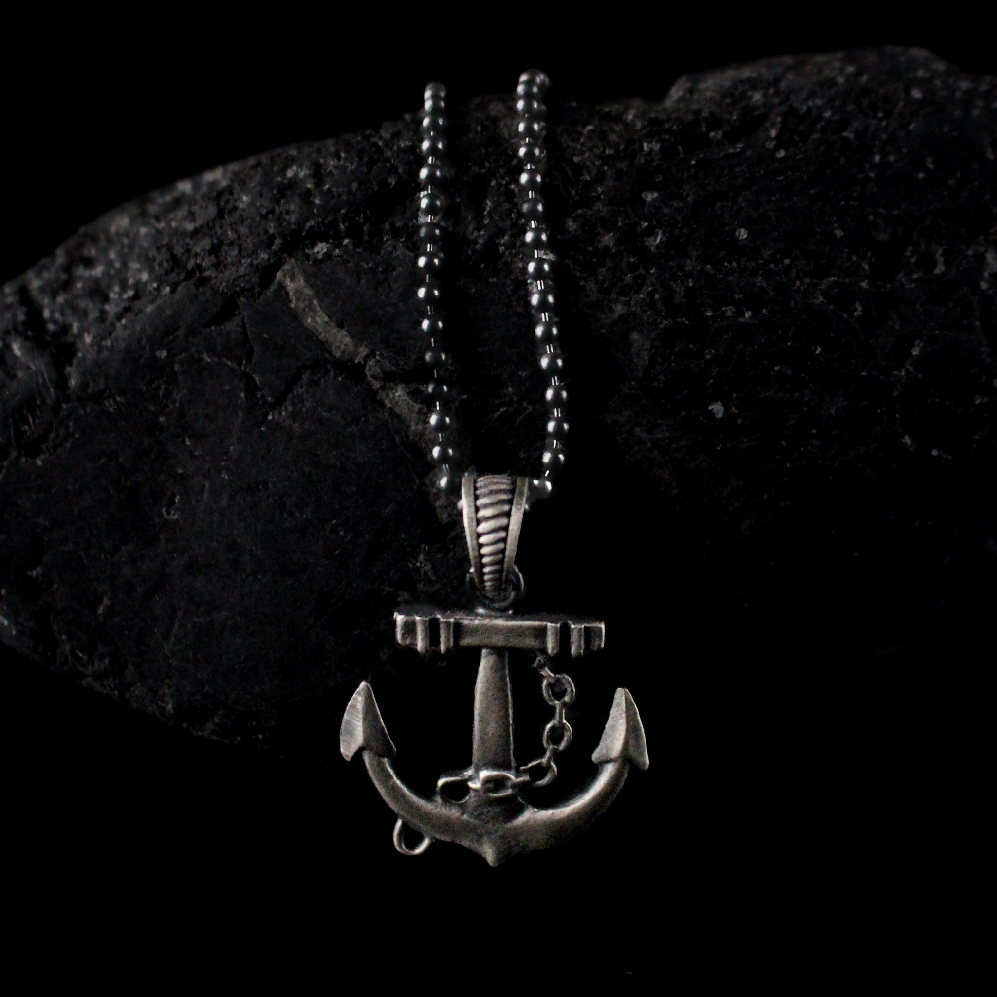 Sterling Anchor Necklace